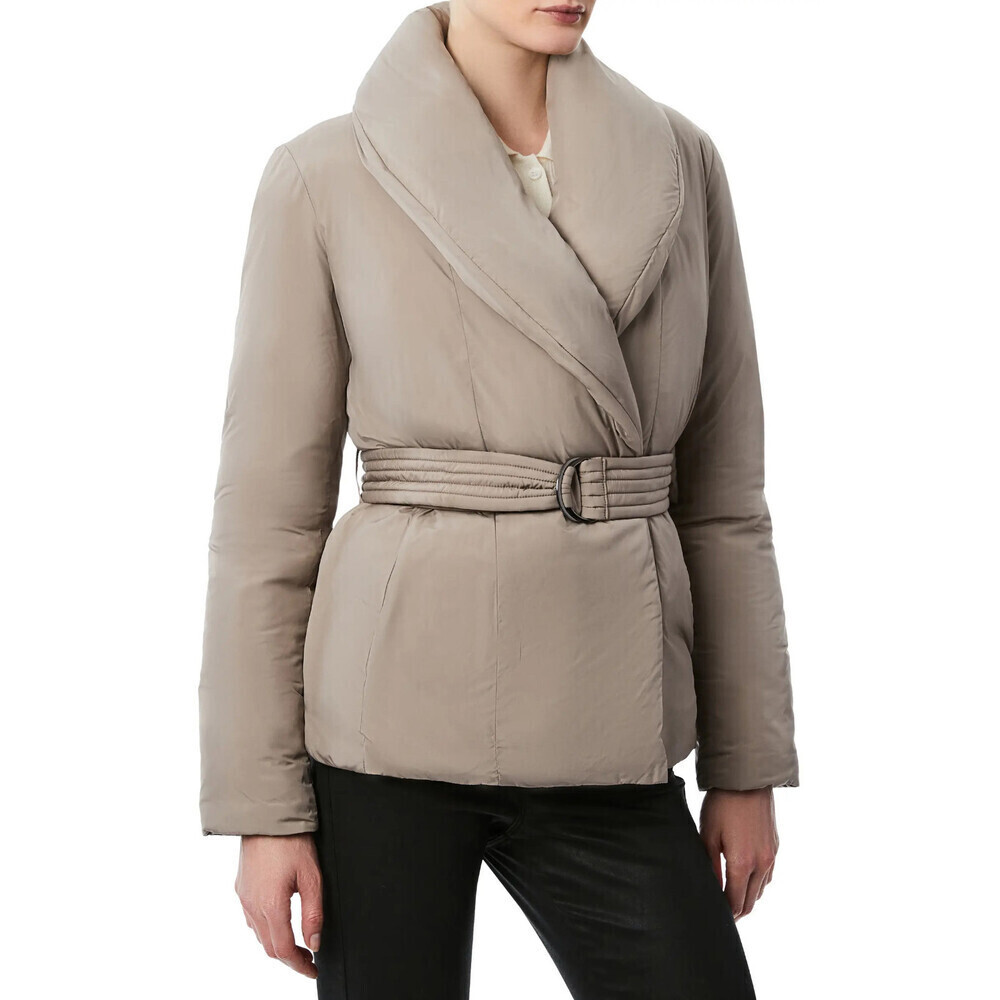 Bernardo Shawl Collar Belted Puffer Jacket In Light Purple Mauve Size XL $229 - Picture 3 of 14